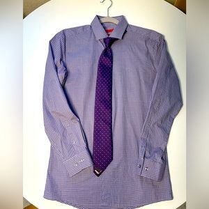 Hugo Boss Red Slim Fit Stretch dress shirt